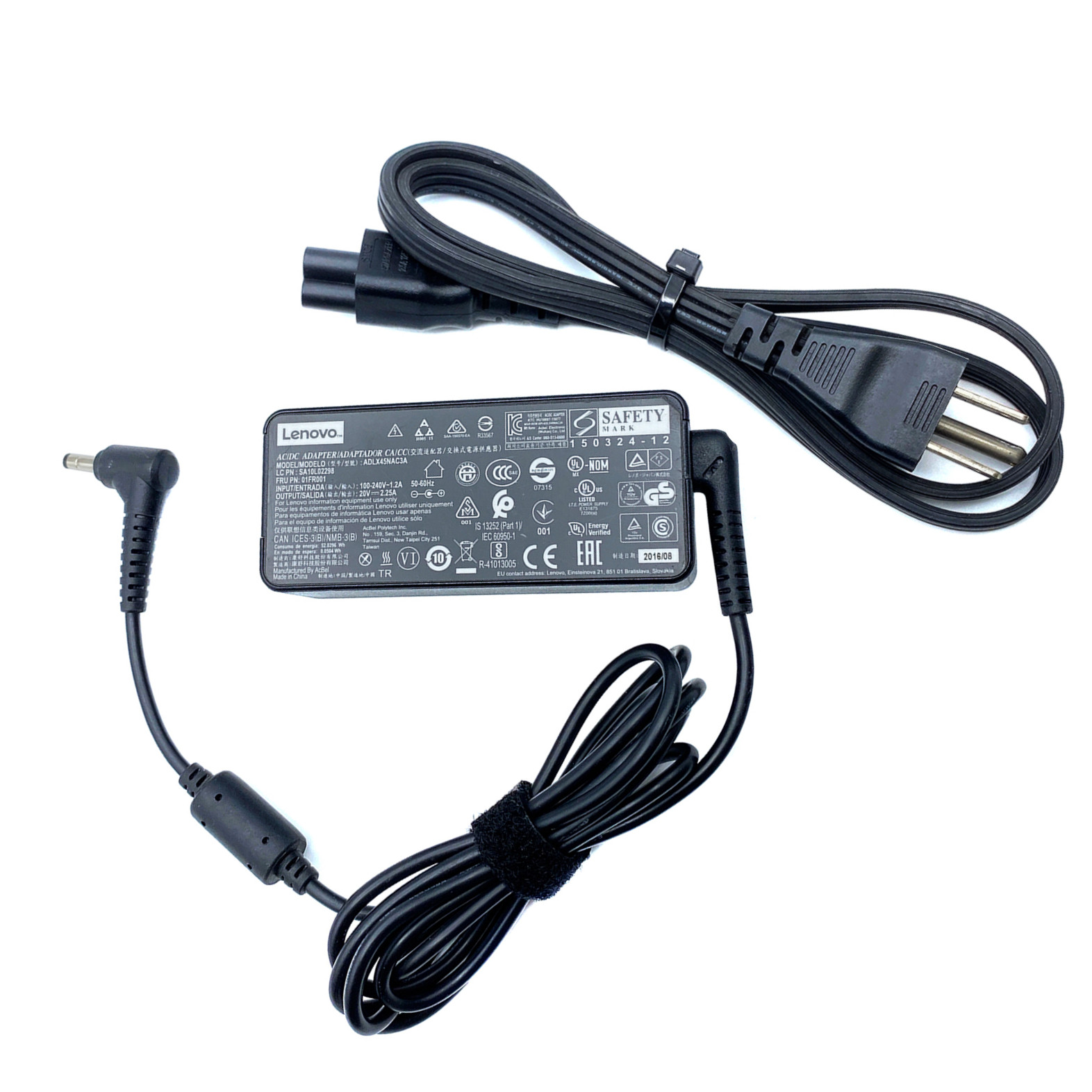 Genuine Lenovo SA10M42771 ADLX45NAC3A AC Power Adapter 20V 2.25A 45W - 4.0x1.7mm