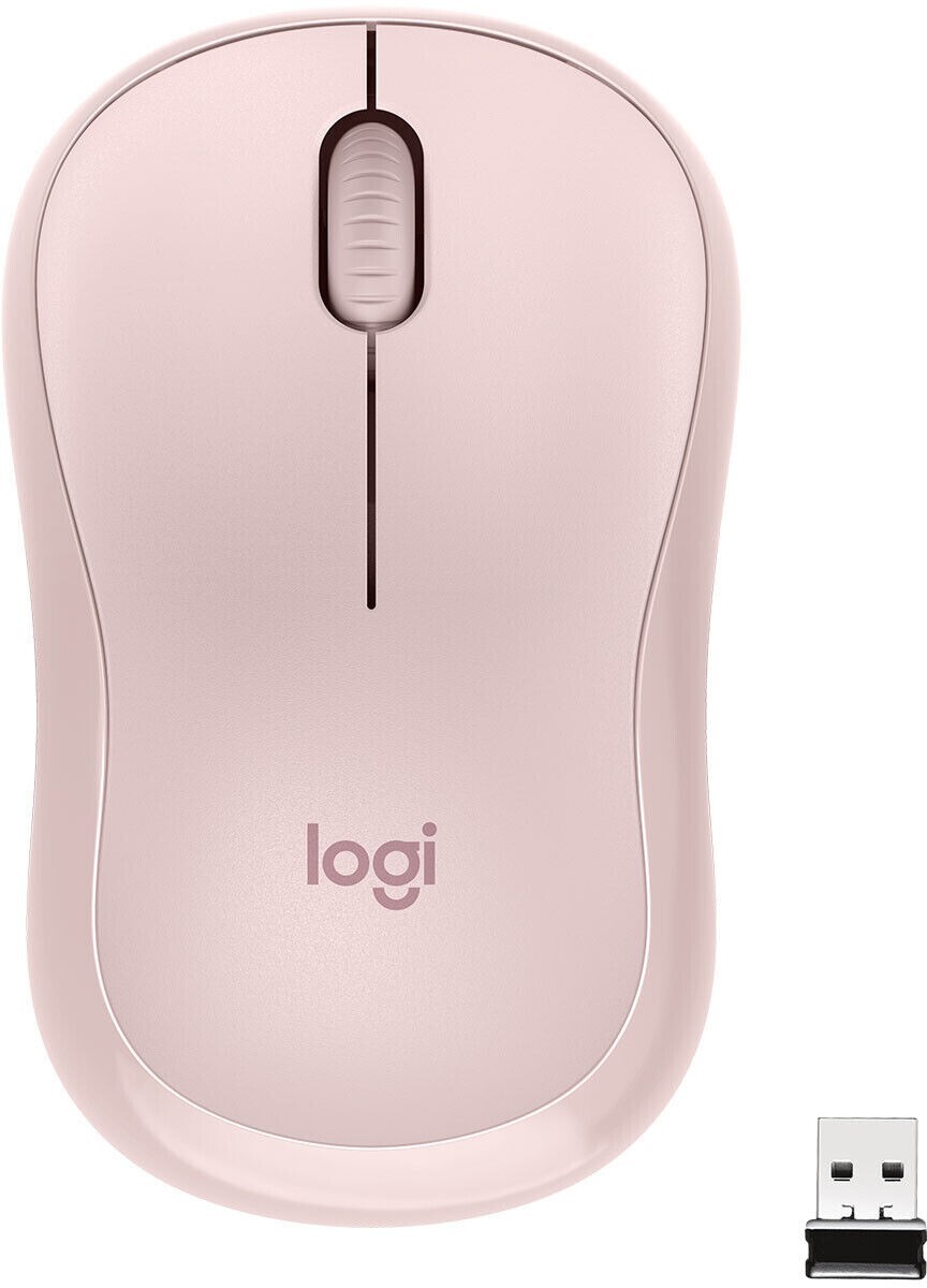Logitech M220 Silent Wireless Mouse, 2.4 GHz with USB Receiver, - Rose
