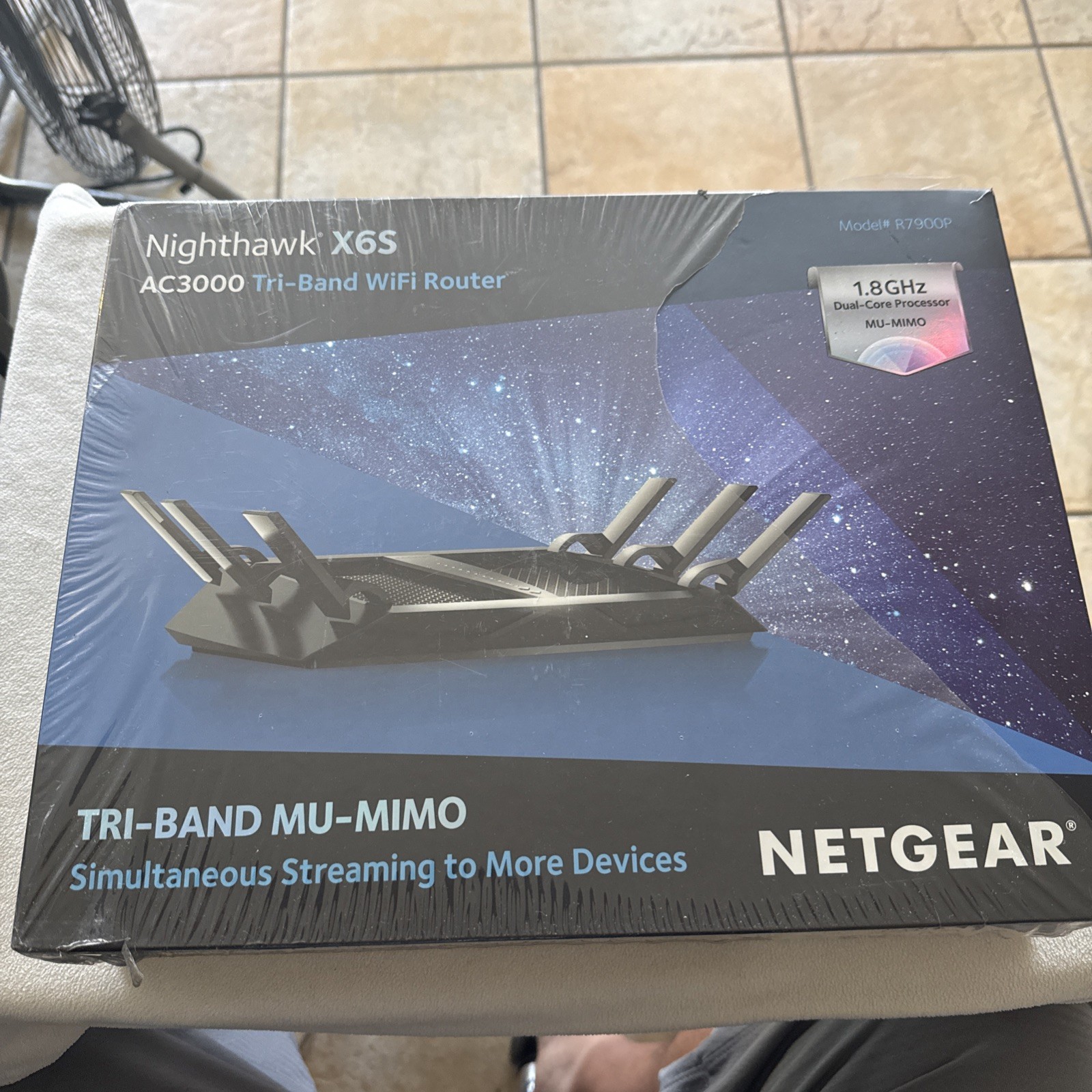 Netgear Nighthawk X6S AC3000 Tri-Band WiFi Router (R7900P-100NAS) Sealed New