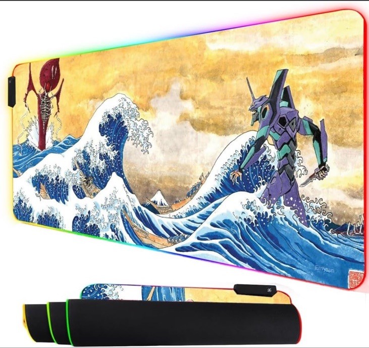 New Rohs RGB Gaming Mouse Pad LED - A Great Eva Off Kanagawa Large Extended Pad
