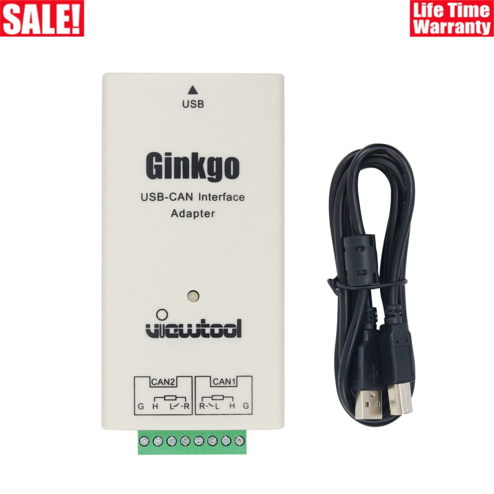 For ViewTool Ginkgo VTG203B USB To CAN Adapter For Windows Linux Mac OS Android