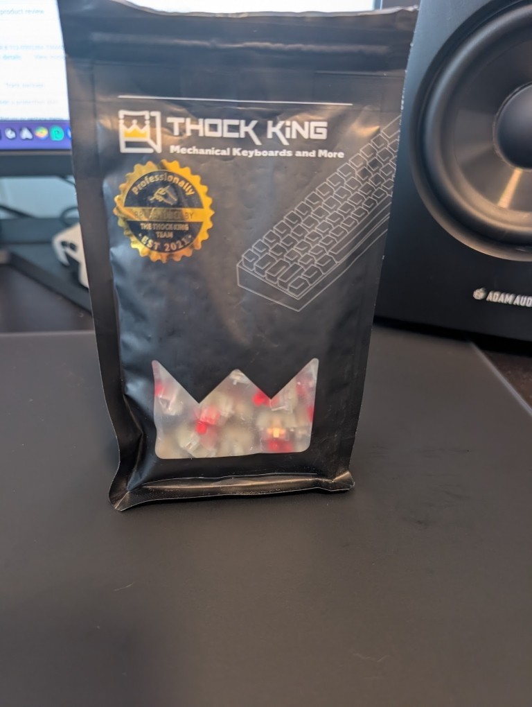 Cherry MX2A Red RGB Linear Switches - Lubed - 62 total