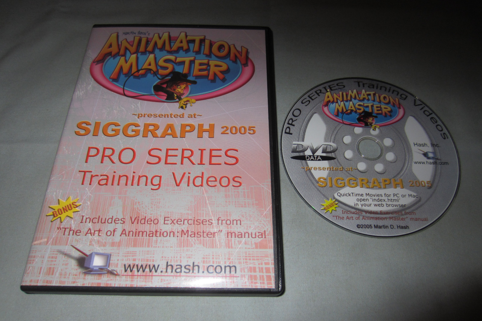 Martin Hash's Animation Master Pro Series Training Videos Siggraph 2005 DVD-ROM
