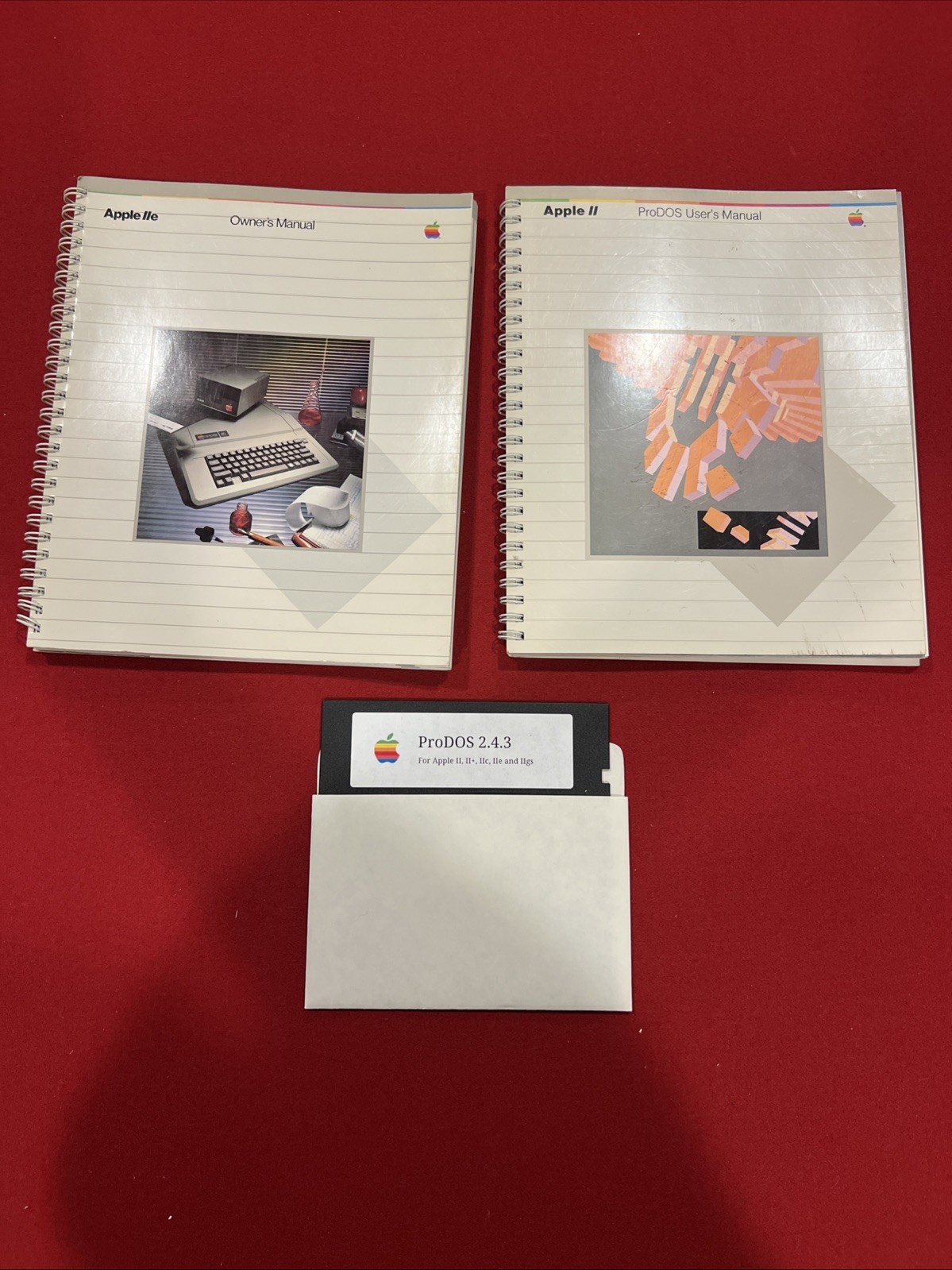 Vintage Apple IIe Manuals - IIe Owner’s Manual, ProDOS User Manual, ProDOS 2.4.3