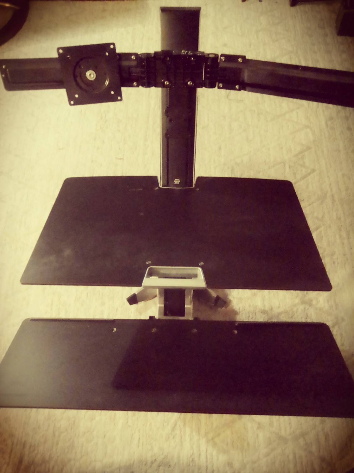 Ergotron 33-349-200 WorkFit-S, Dual Workstation with Worksurface Stand