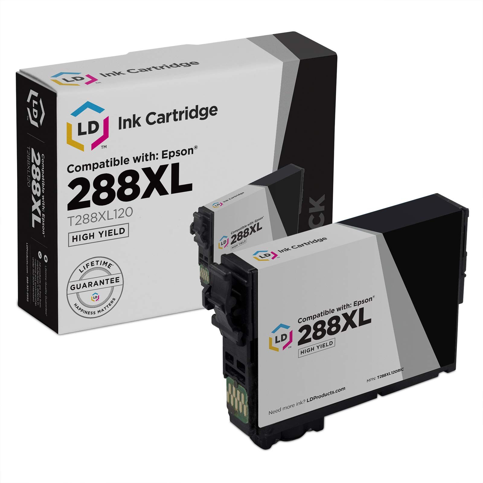 LD Replacement Epson T288XL120 (T288XL) HY Black Ink for XP-330, XP-430 & XP-434