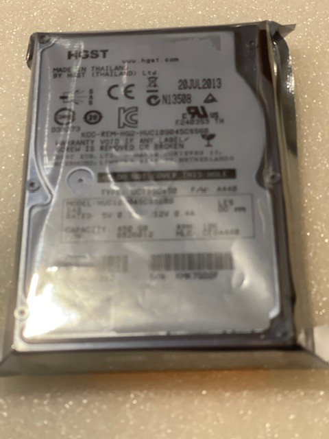 HGST Ultrastar 2.5-Inch 450GB 10000RPM SAS 6Gbps 64MB Cache Internal Hard Drive