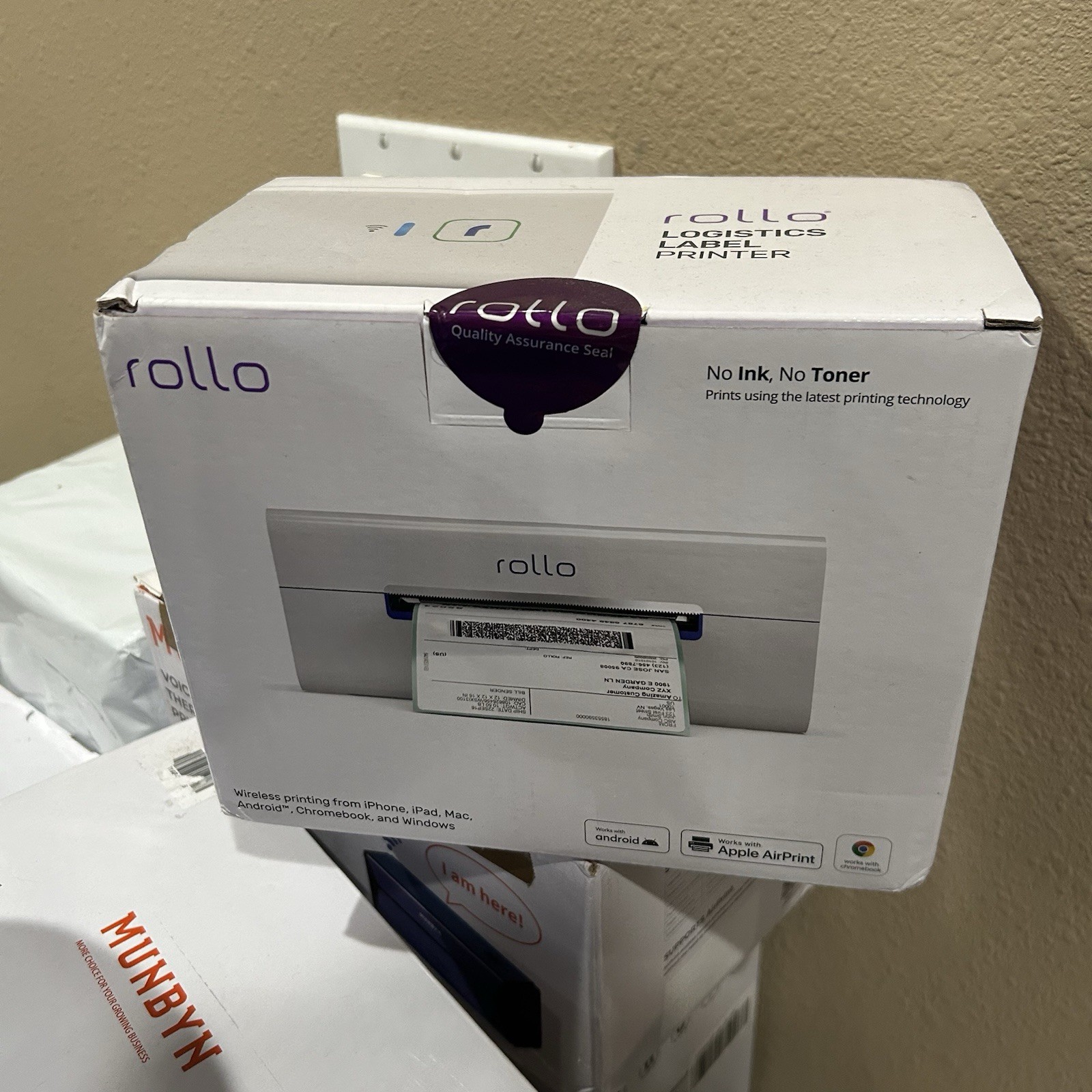 Rollo X1040 Wireless Wi-Fi Thermal Shipping Label Printer. New Factory Sealed.