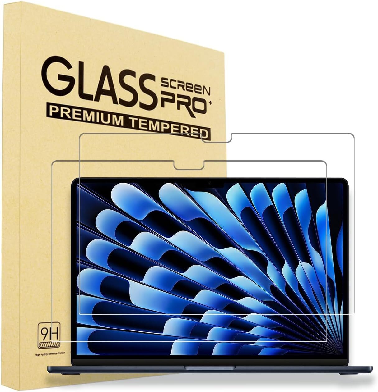 2PCS Glass Screen Protector For 2026 MacBook Neo Air 15" Air 13" Pro 14 inch
