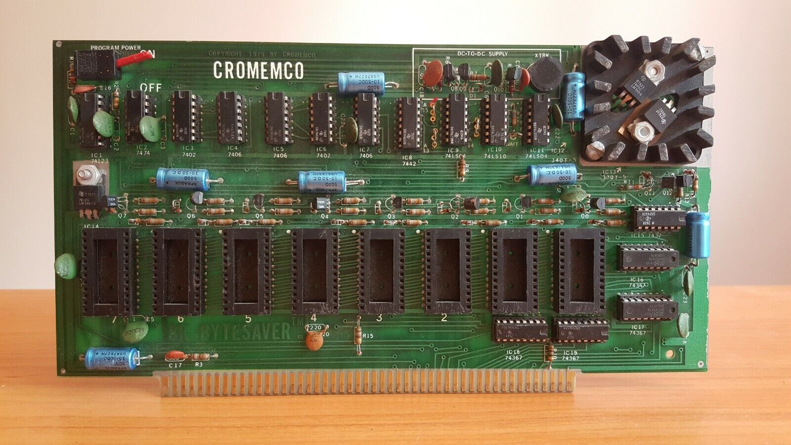 Cromemco 8K Bytesaver (1975) The First Programmable Memory Board for MITS Altair