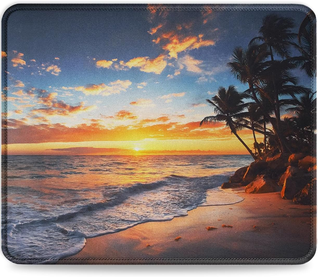 Mouse Pad with Non-Slip Rubber Base, Premium-Textured & Washable Computer Mousep
