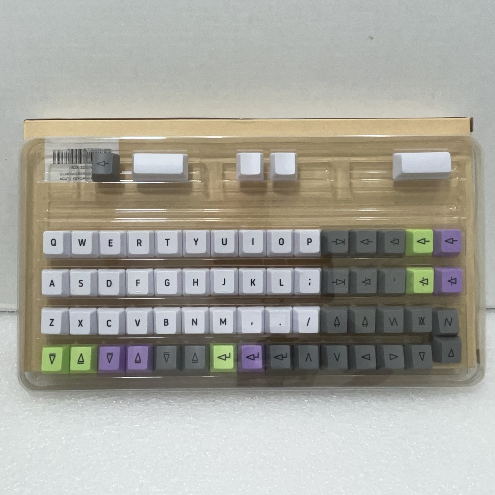 New DROP OLKB Acute Ortholinear Keycaps Set for PLANCK Keyboard Kit