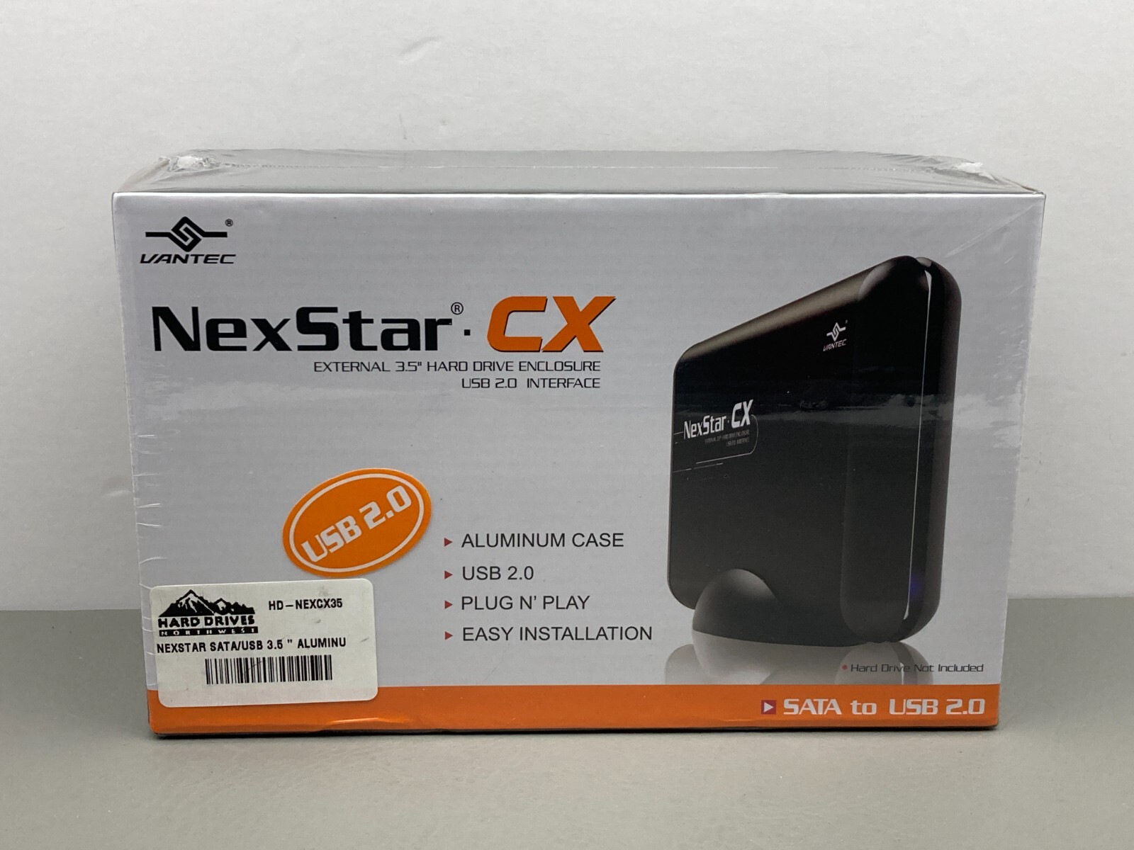 Vantec NexStar CX SATA to USB 2.0 External 3.5 Hard Drive Enclosure NST-300S2-BK
