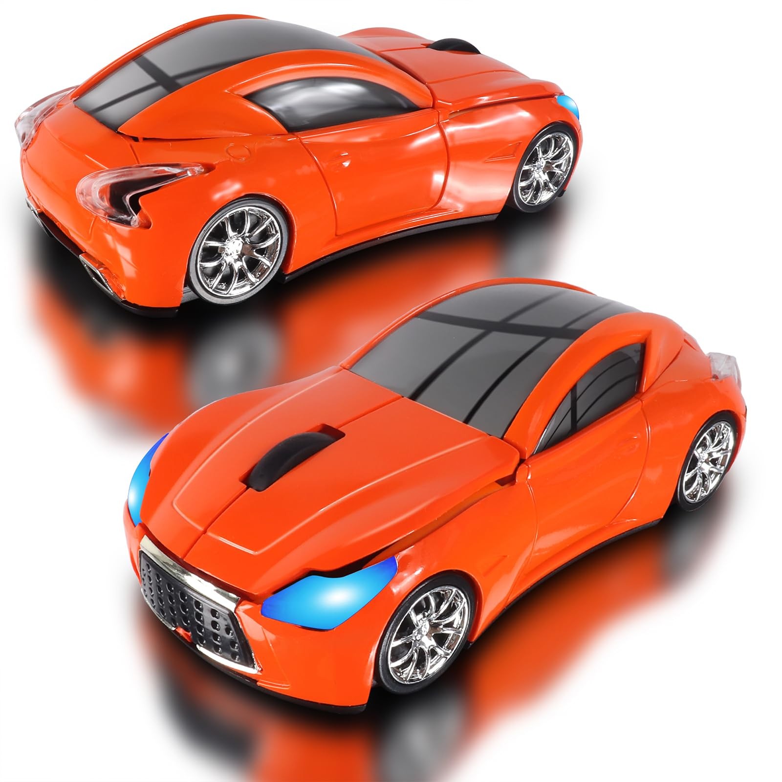 elec Space Car Mouse, Wireless Mouse (Orange) Orange