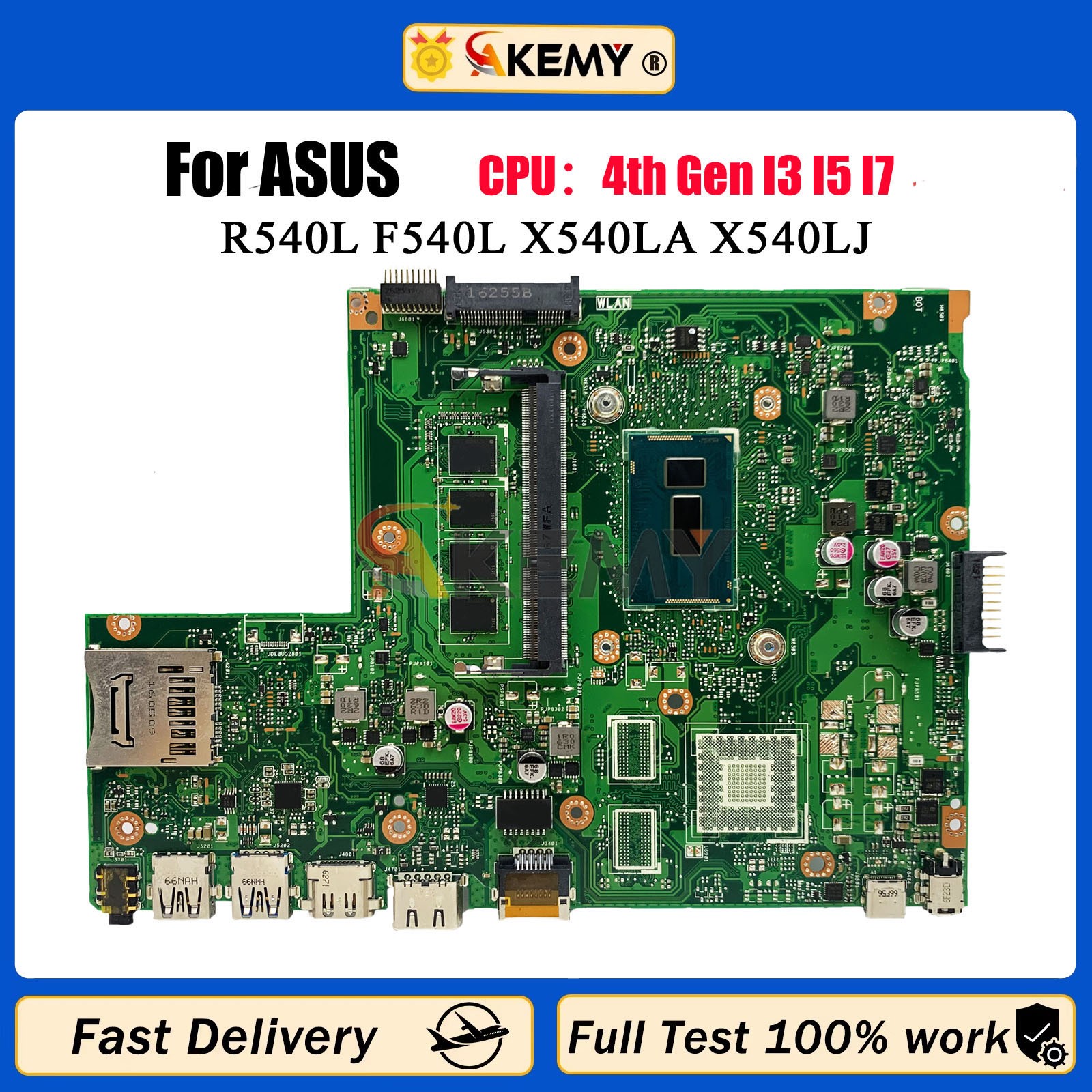 X540LA Laptop Motherboard For ASUS D540L A540L R540L F540L X540LJ X540L A540LA