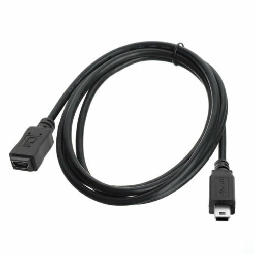 CABLECY Mini USB-B Type 5Pin Male to Mini USB Female M-F USB2.0 Extension Cable