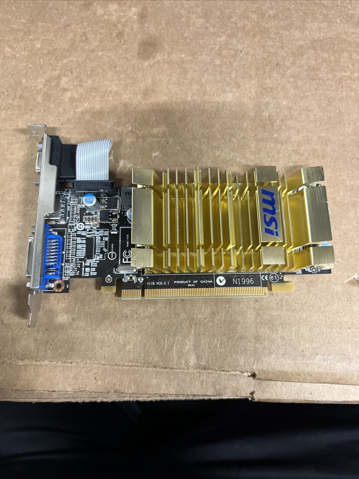 MSI V178 VER: 2.1 ATI Radeon HD 5450 1GB DDR3 PCI-E Graphics Card 109-B89031-00B