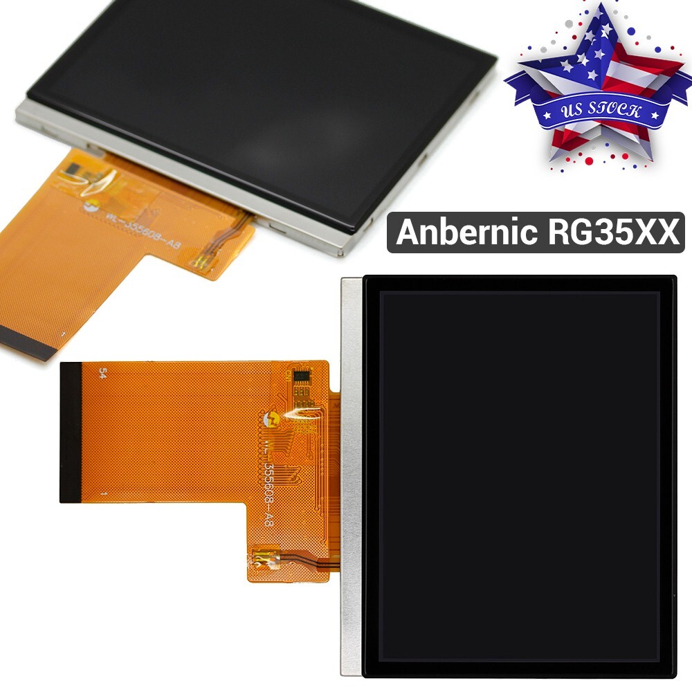 LCD Touch Screen Digitizer Display Panel Replacement 3.5inch For Anbernic RG35XX
