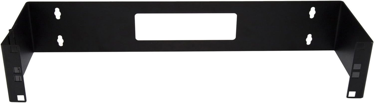 StarTech 2U 19in Hinged Wallmount Bracket for Patch Panels - Black