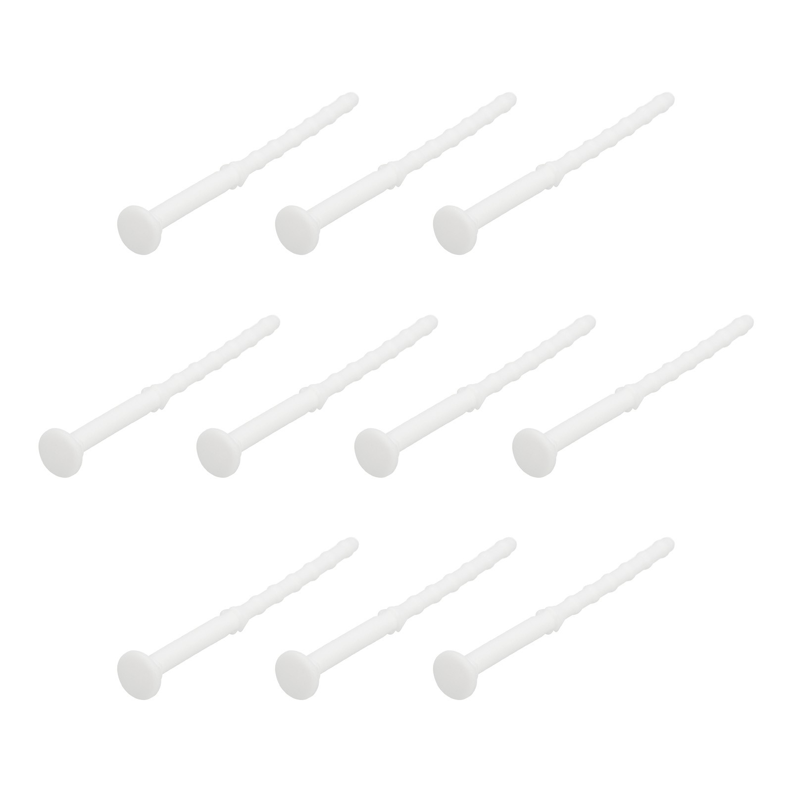 20PCS Fan Shock Absorbing Rubber Nail Long Computer Hardware Cooling Fan White