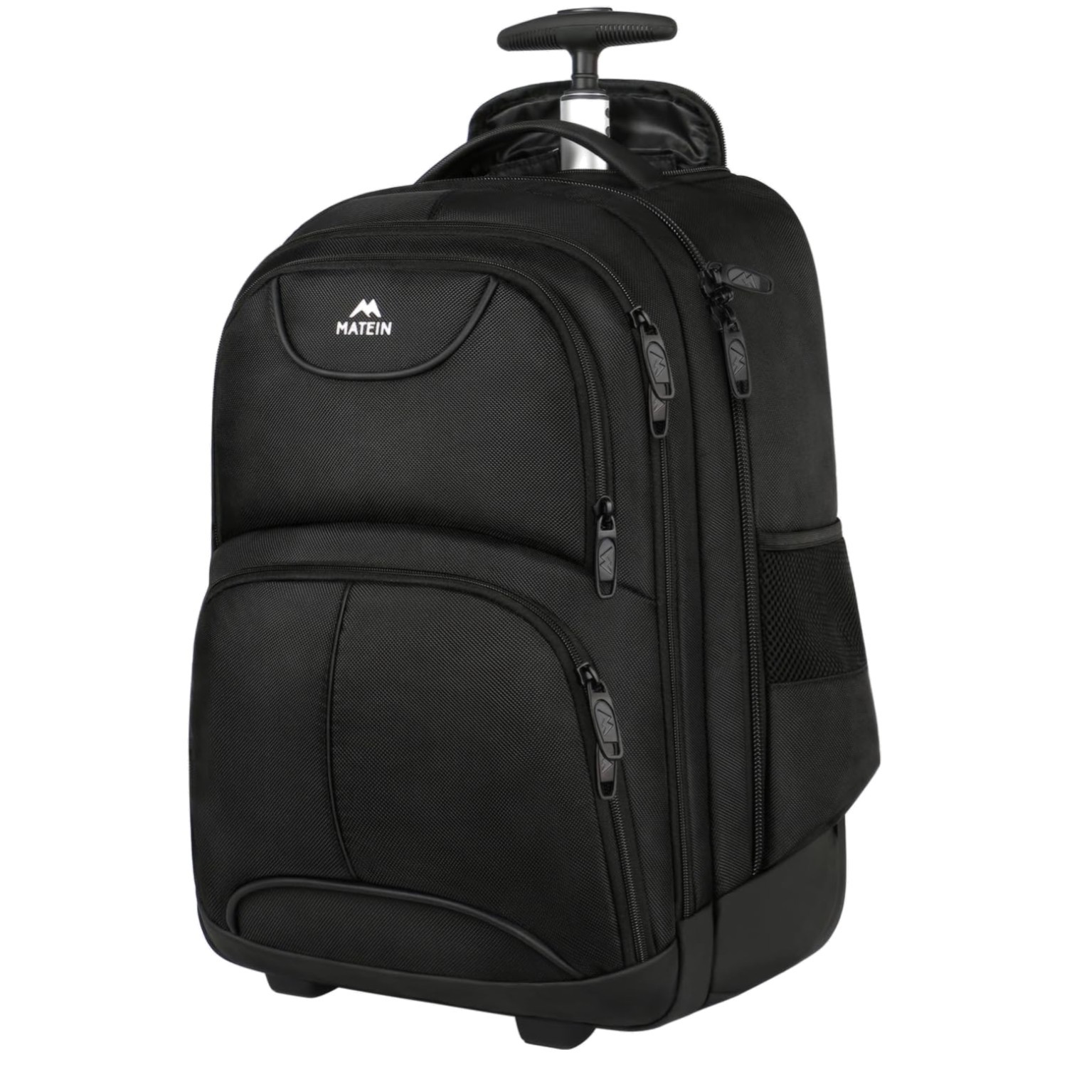 Durable 17-Inch Water Resistant Wheeled Laptop Backpack with Organizer Pockets