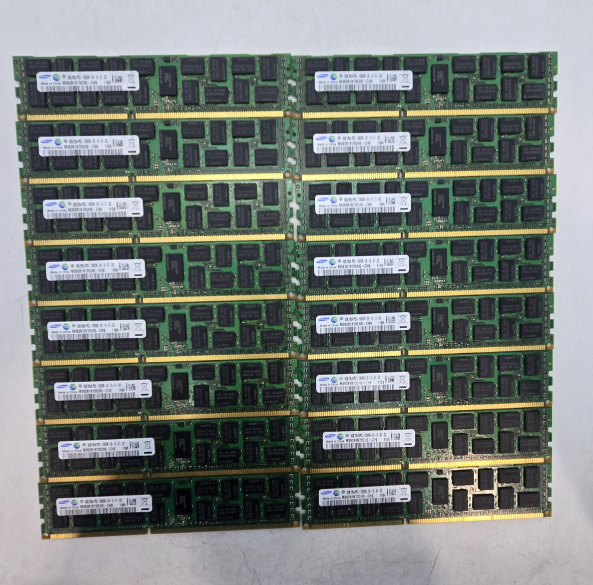 [LOT OF 16] Samsung 8GB 2Rx4 PC3-10600R Server RAM  FAST  a