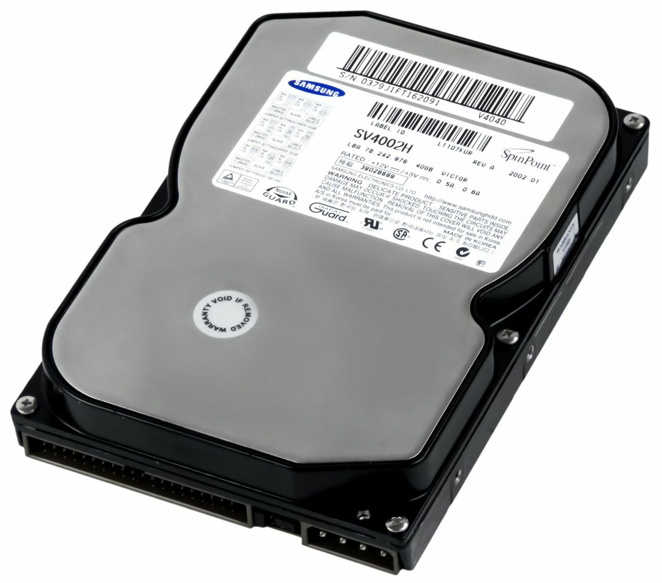HARD DRIVE SAMSUNG SPINPOINT V40 40GB 7200RPM 2MB PATA ATA SV4002H 3.5'' inch