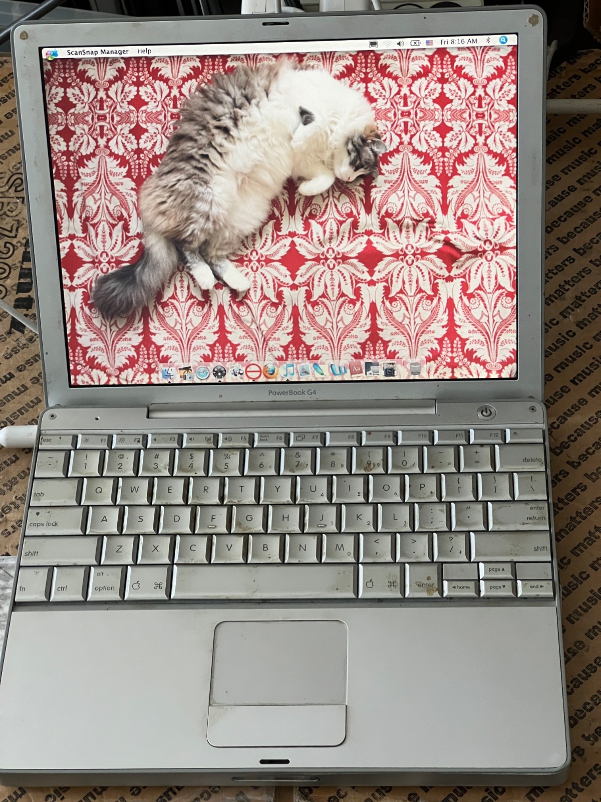 Apple PowerBook G4 12" A1104 1.5GHz 1.25GB RAM 60Gb HDD GeForce FX Go5200 - READ