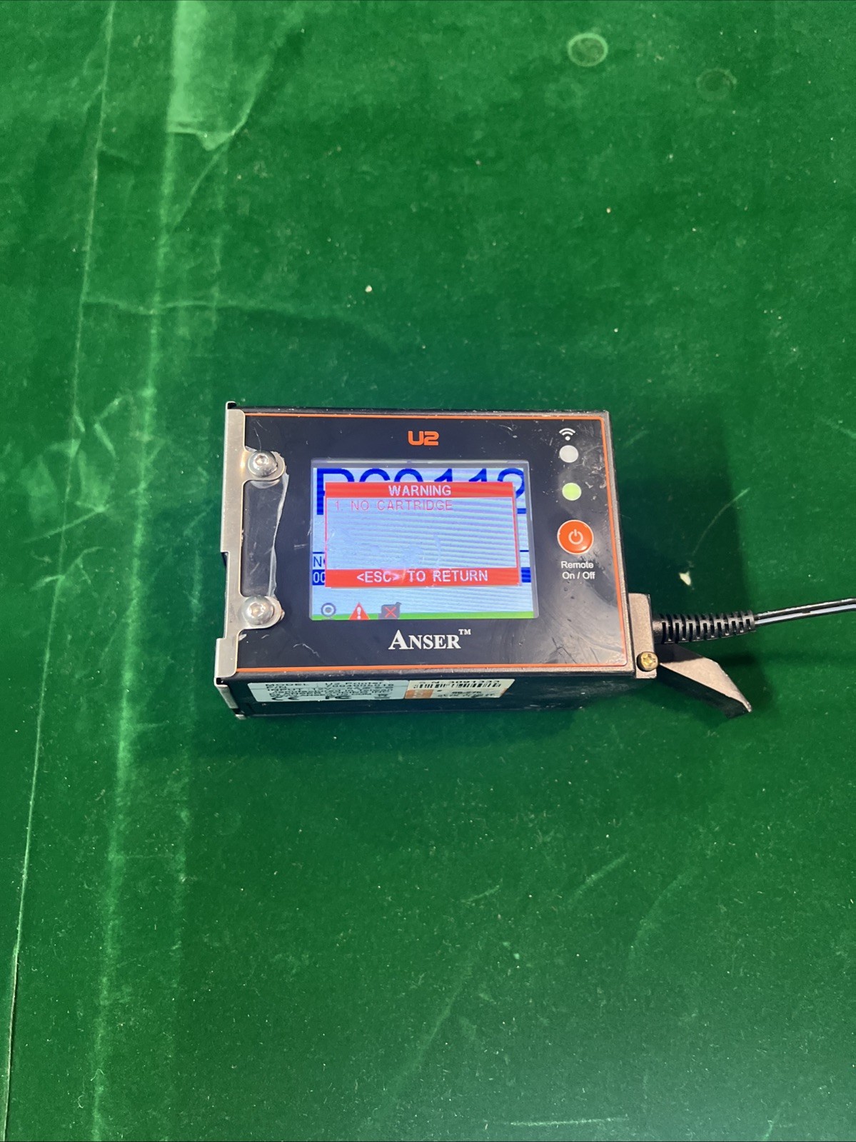 ANSER U2 SMART MOUNTED THERMAL INKJET PRINTER 7004005016 Only