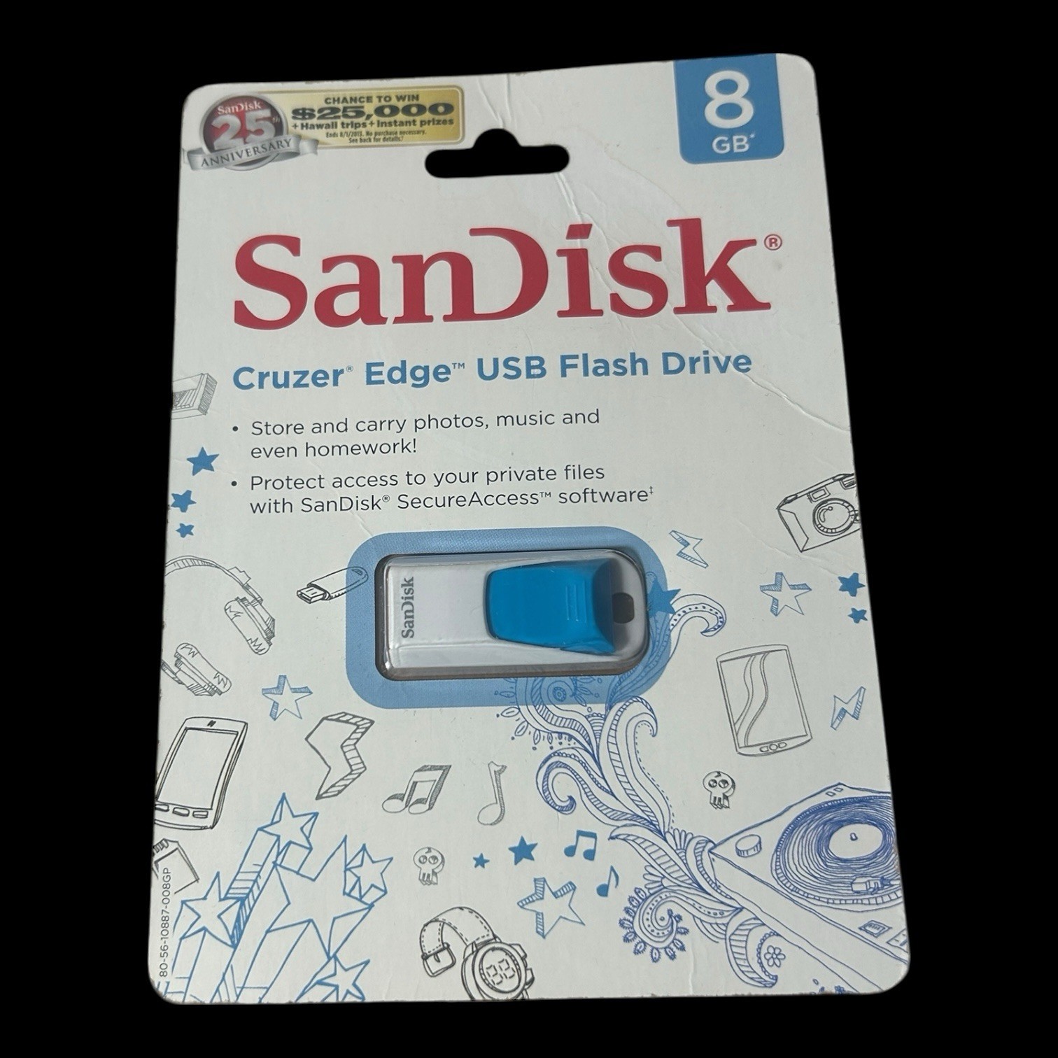 SanDisk Cruzer Edge 8GB USB  Flash Drive New In Package 2012
