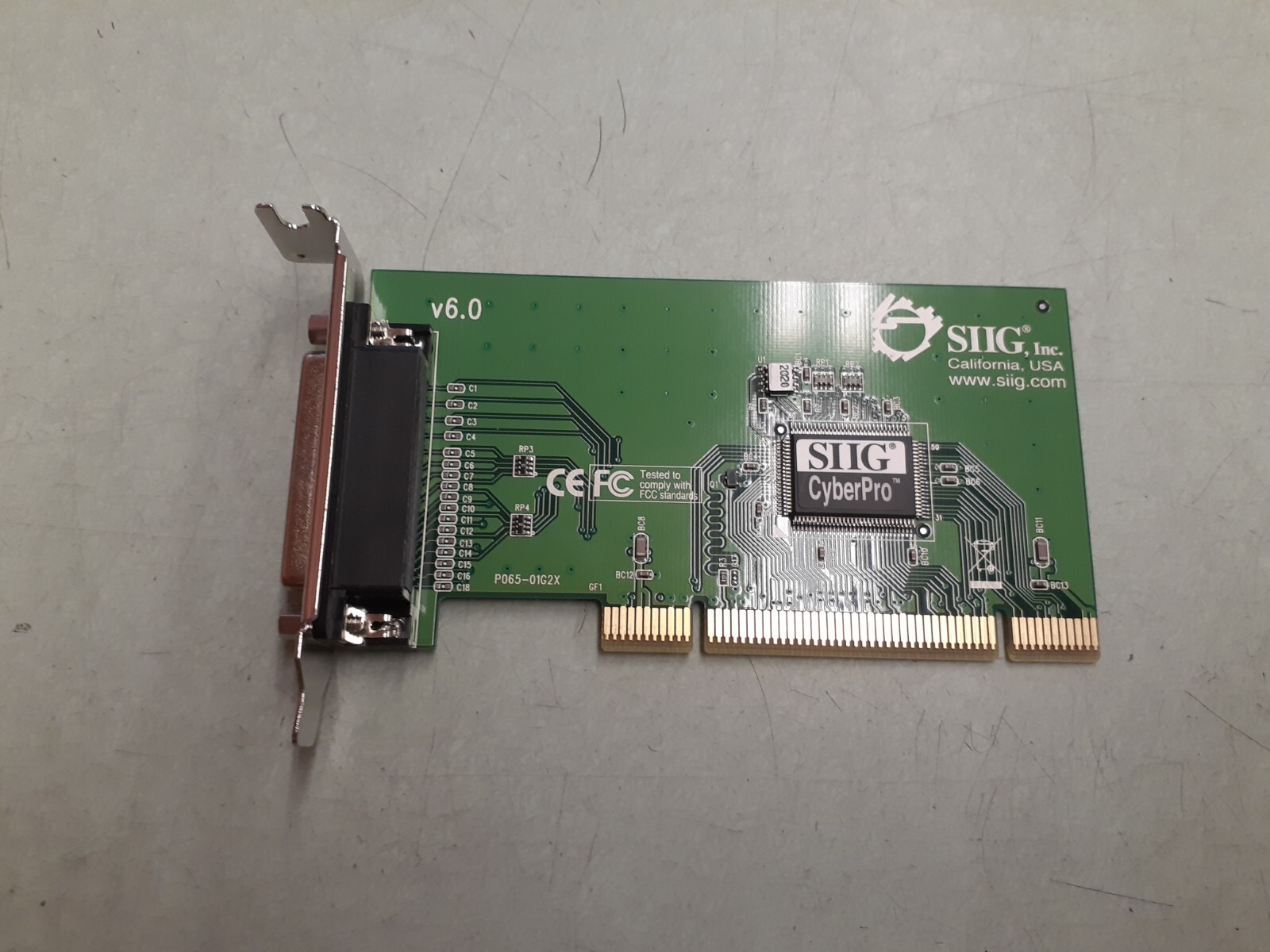 SIIG P065-01G2X H-PROFILE CYBER PRO PARALLEL PORT PCI ADAPTER CARD JJ-P00112-S6