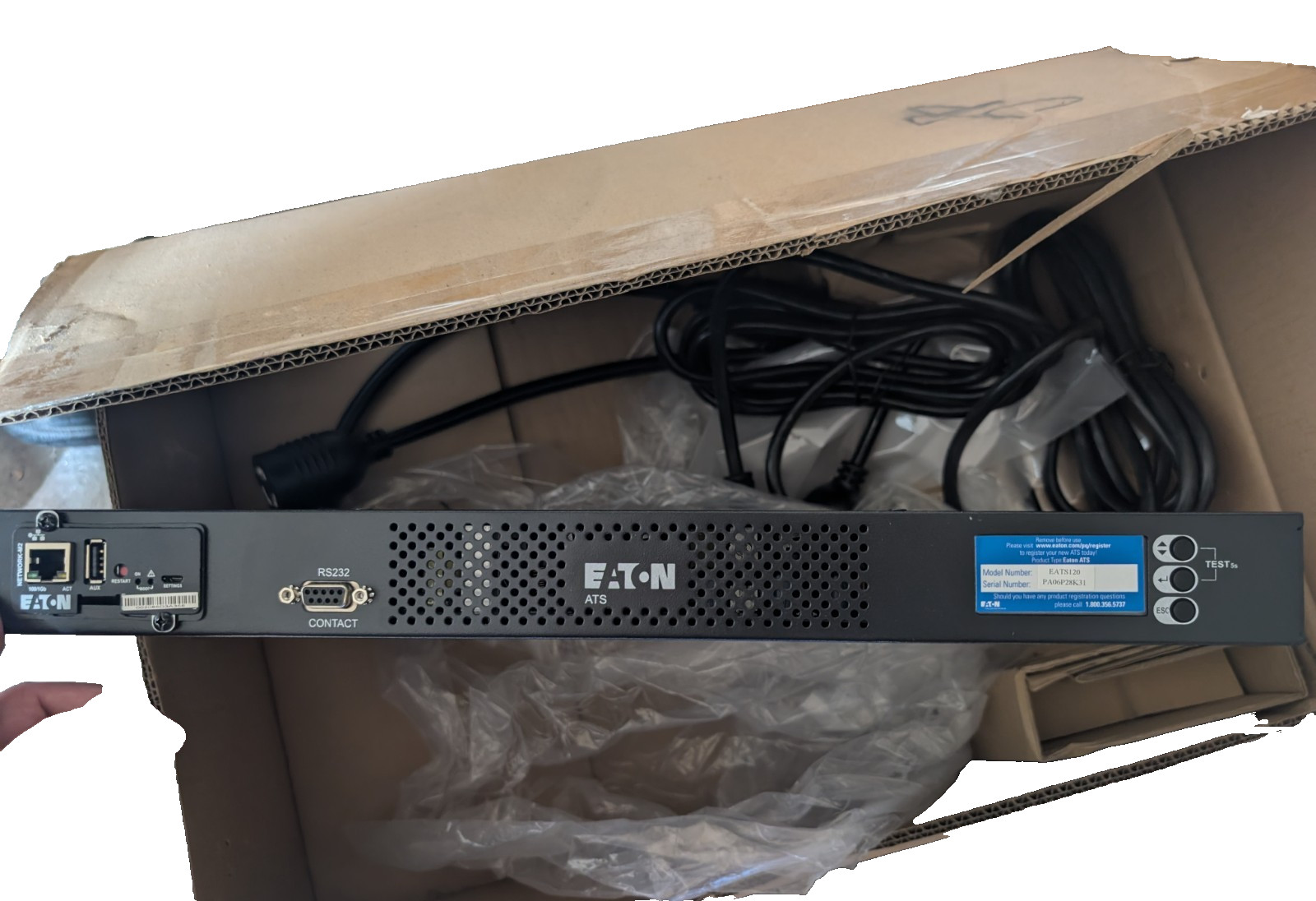 Eaton EATS120 ATS Rack Mount PDU P/N 9001-5014-00P New In Box 