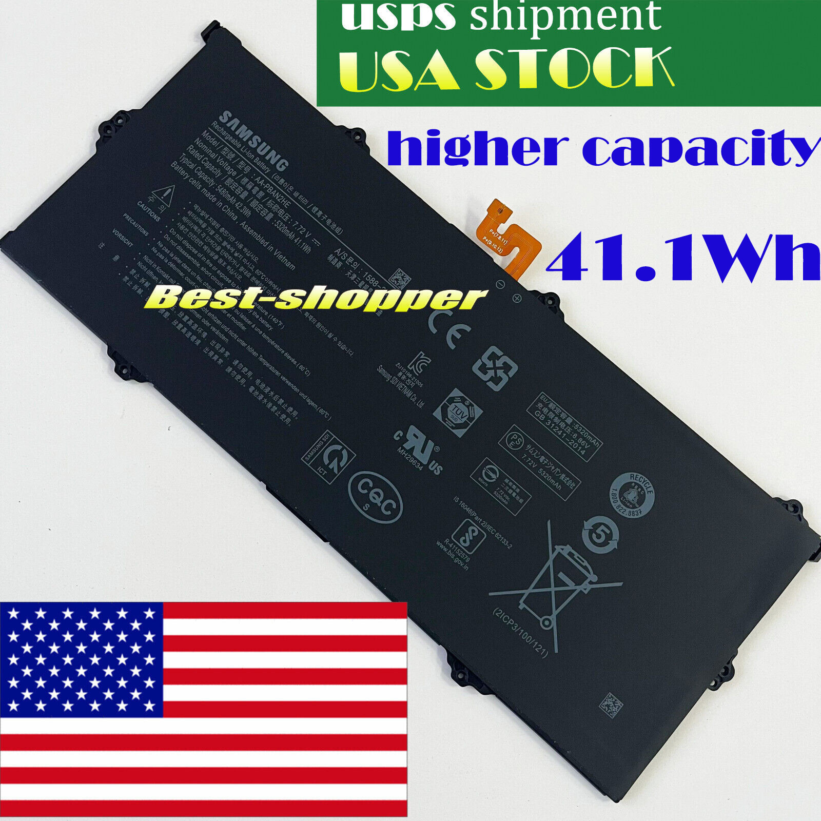 New Genuine AA-PBAN2HE battery For Samsung Galaxy Book Go 340XDA NP340XLA Series