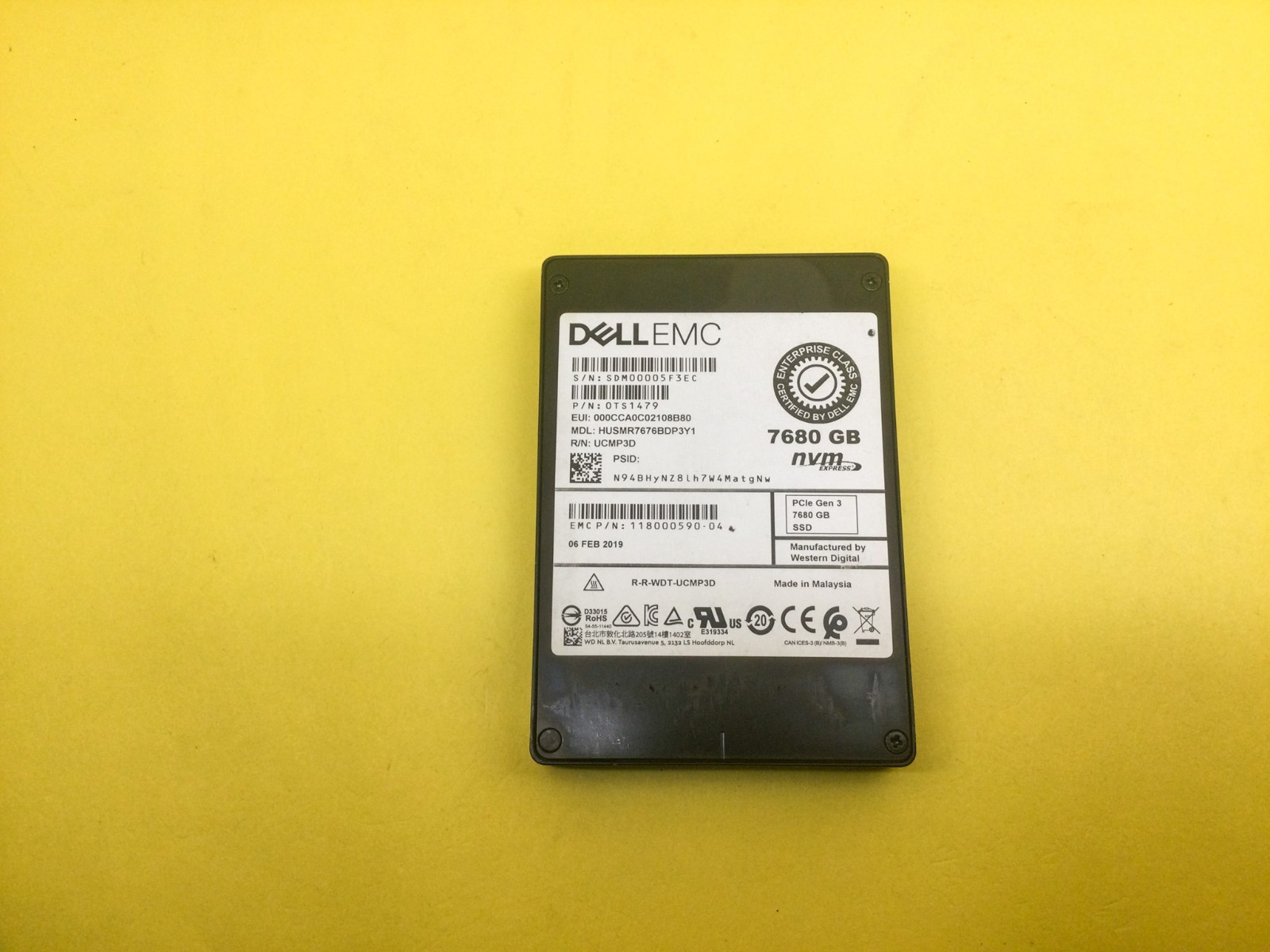 Mixed Brands 7.68TB NVME PCIe Internal SSD ***Failed