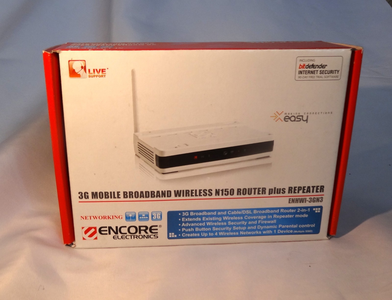 Encore Electronics ENHWI-3GN3 3G Mobile Broadband N150 Router Repeater