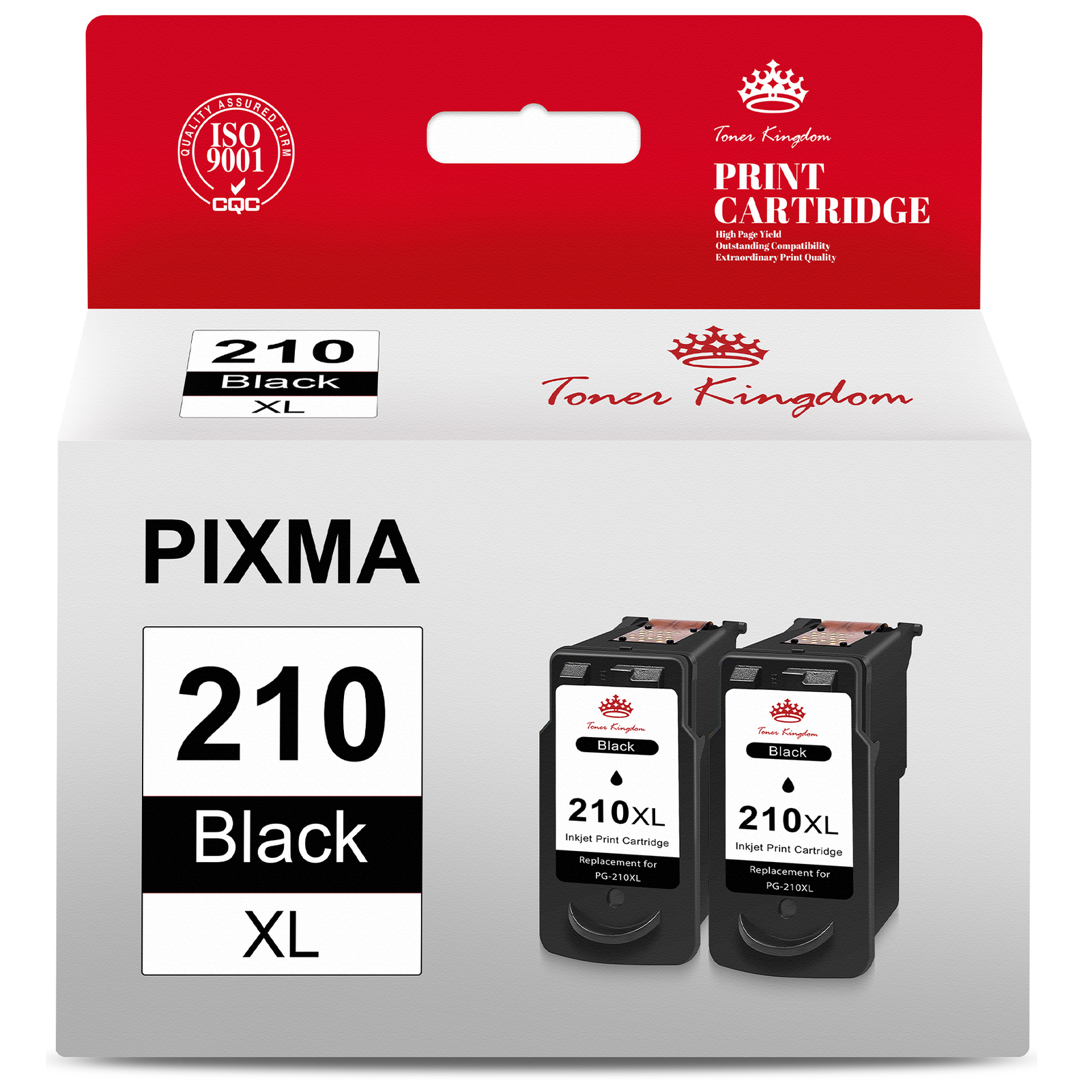 2PK Ink Cartridge for Canon PG-210XL PIXMA iP2700 2702 MP230 499 MP280 290 295