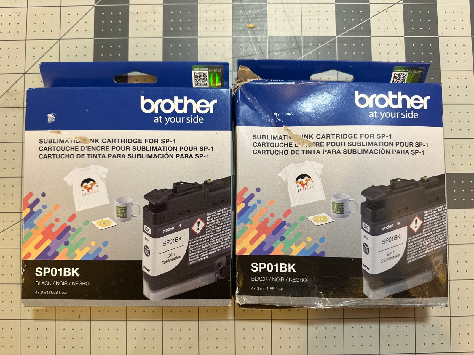 (2)Genuine Brother SP01BK Sublimation Ink Cartridge for SP-1 Black Exp 9&11 2025