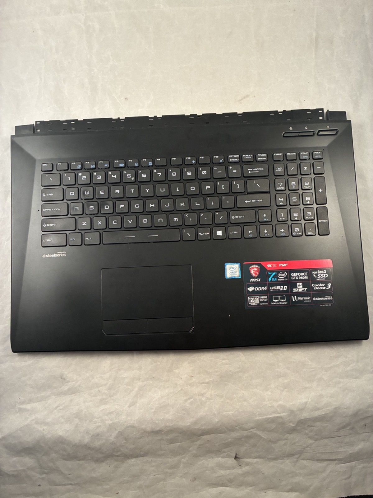 PalmRest and US Keyboard For MSI E2P-793C222-P89 English