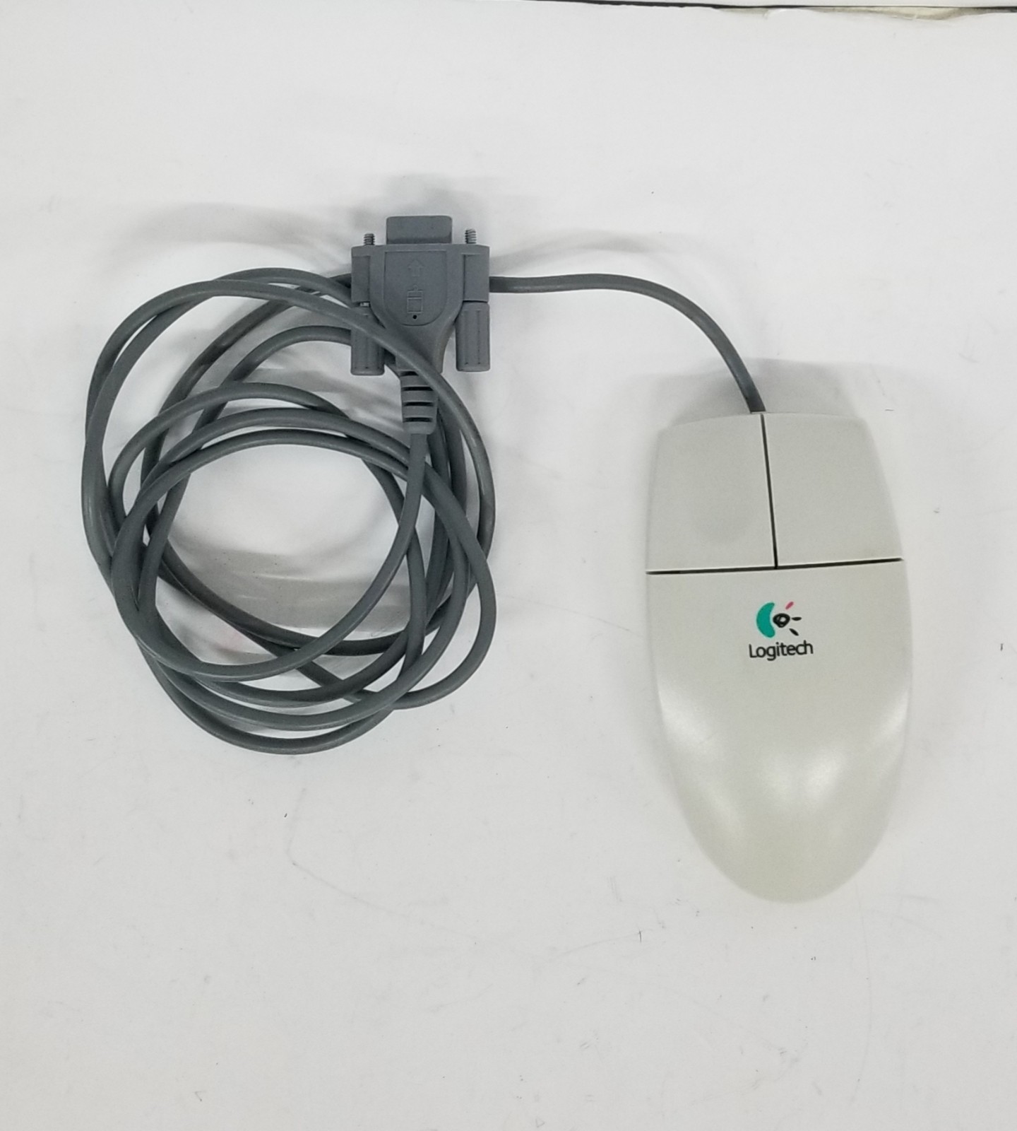 Vintage Logitech 2 Button Wired Mouse M-M34