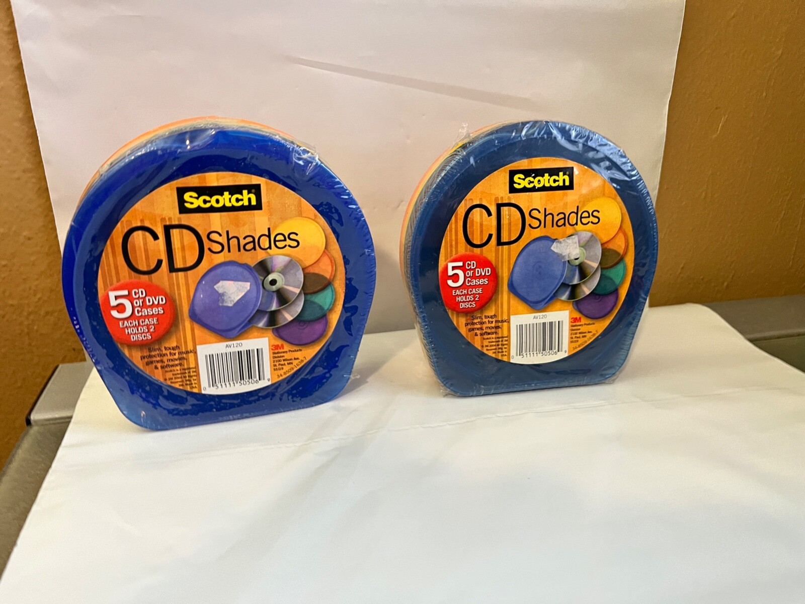 CD DVD Case Cases Scotch SEALED VINTAGE CD SHADES 5 Pack X 2 . AV120