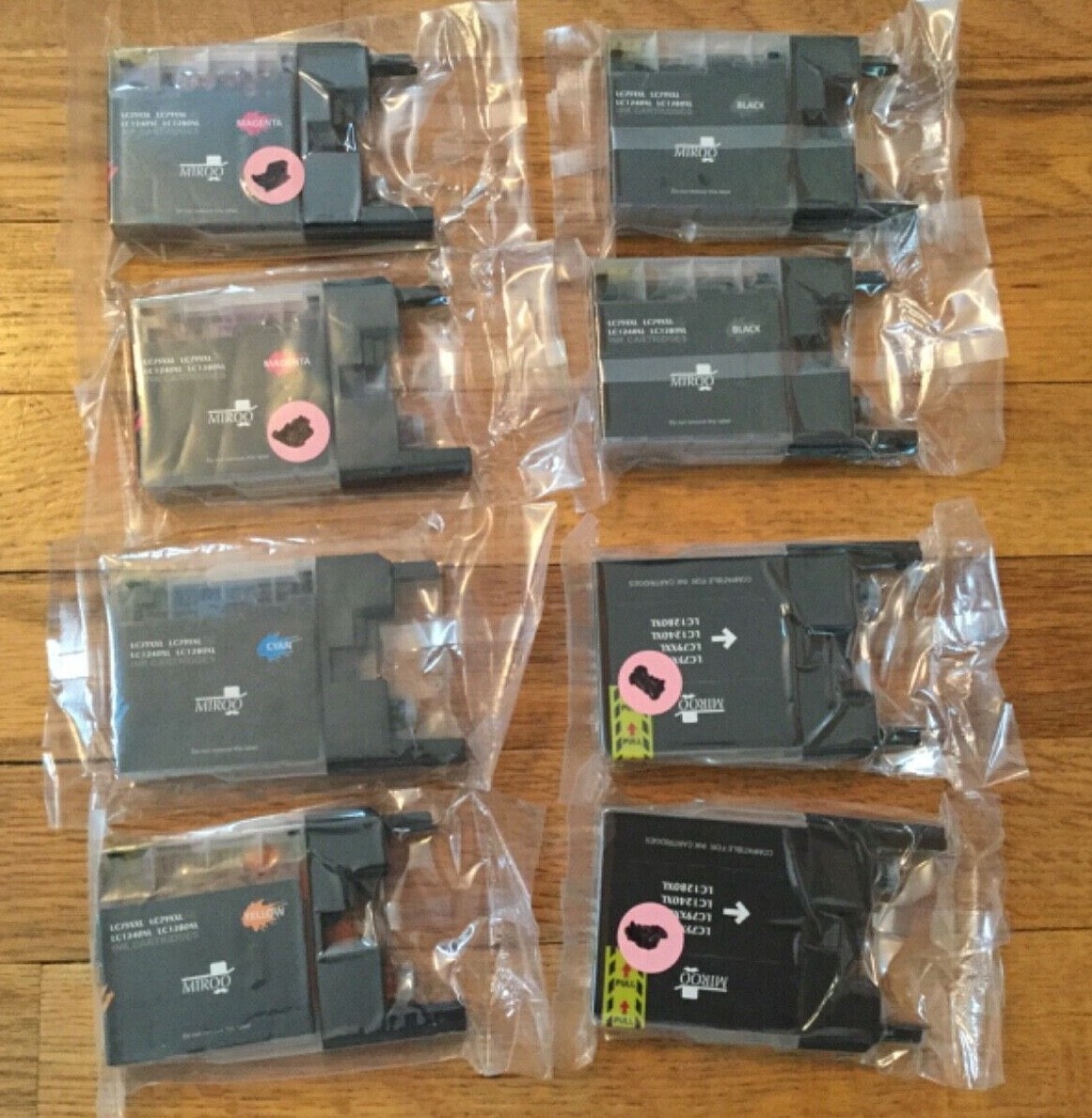 8 MIROO LC75XXL LC79XXL LC1240XL LC1280XL Compatible Ink Replacement Cartridges