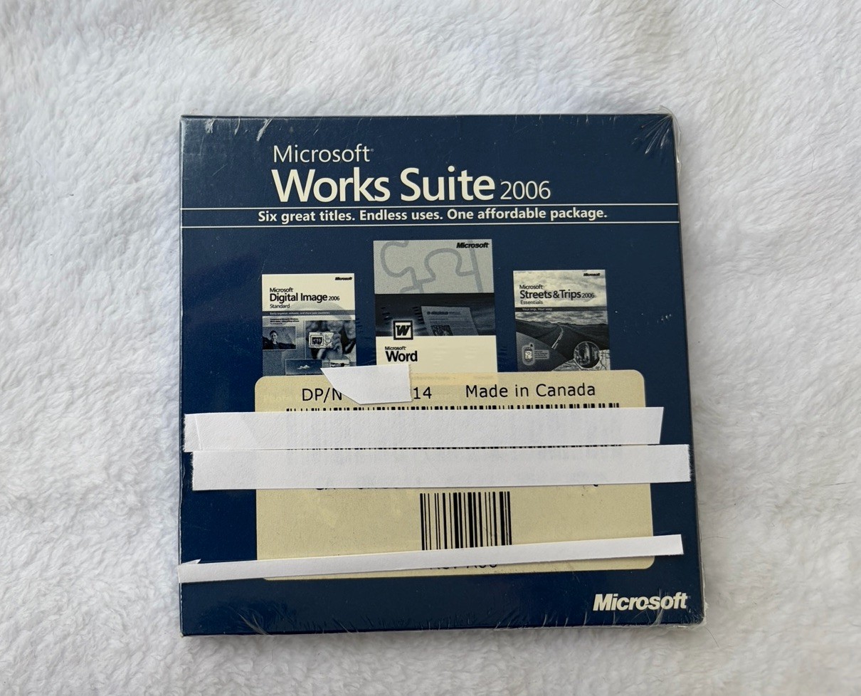 Microsoft Works Suite 2006 Computer Software with Product Key BRAND NEW SEALED