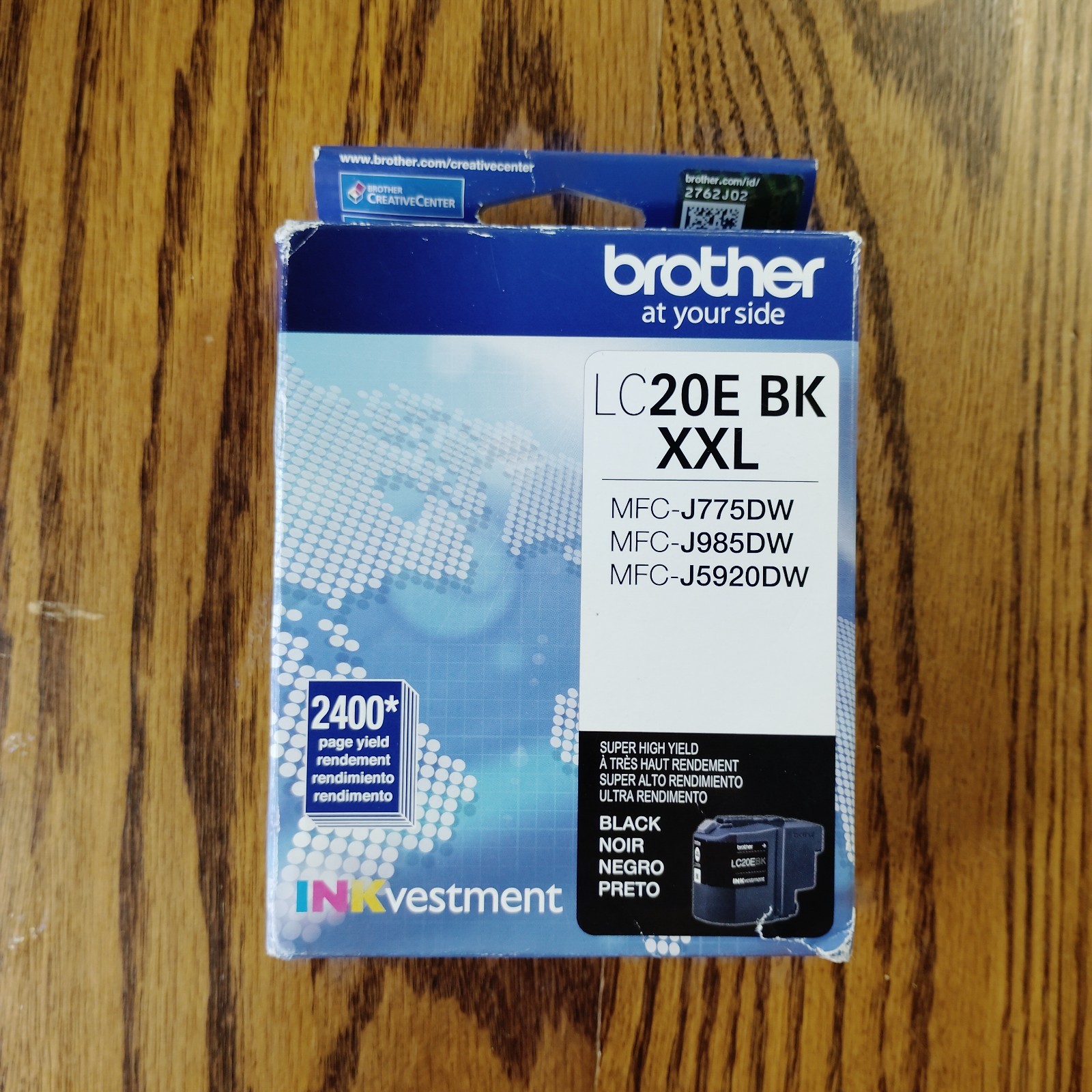 Brother LC20E BK XXL Black Inkjet Printer Ink Cartridge New Expired May 2026