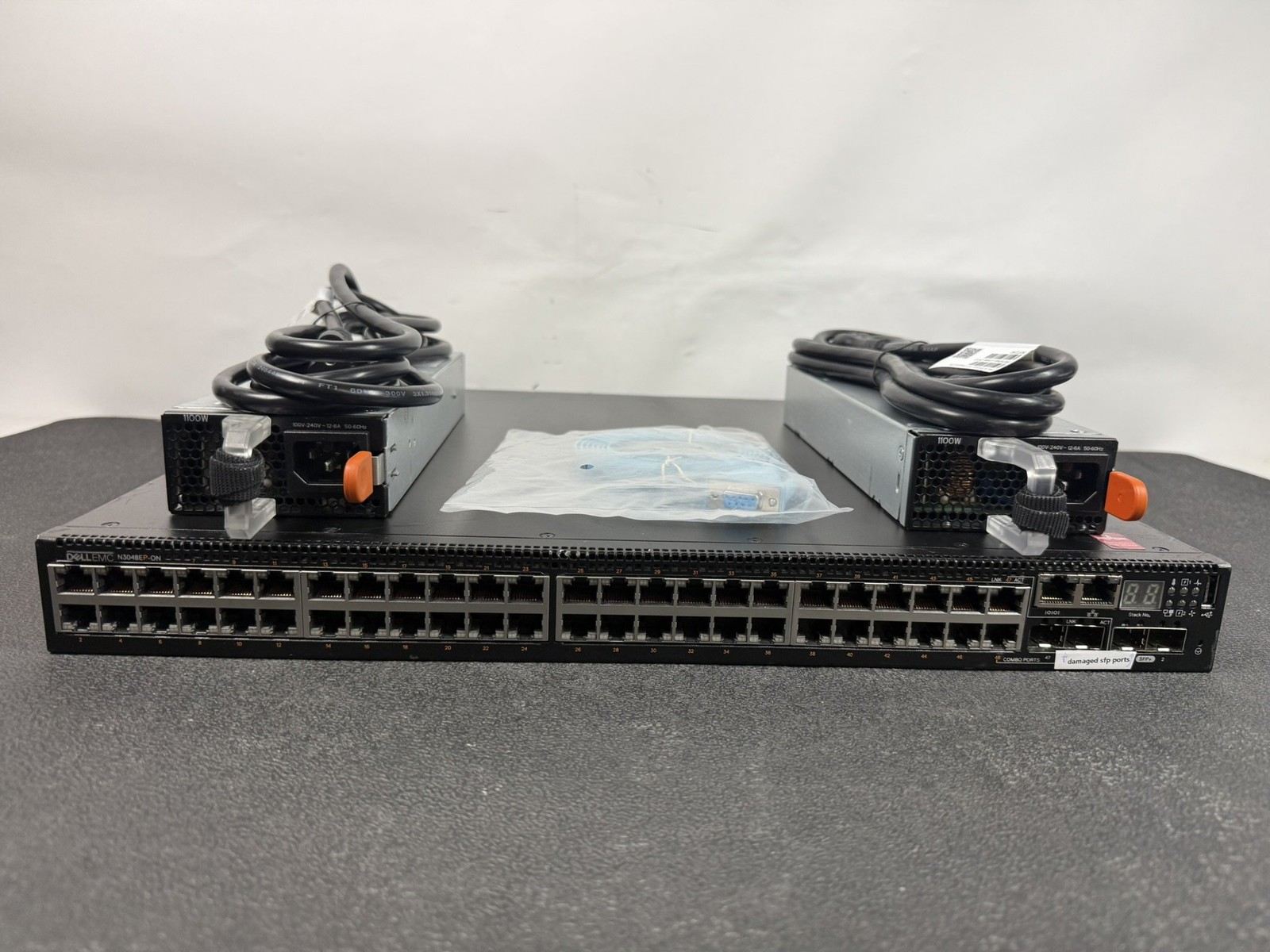Dell EMC N3048EP-ON 48-Port 1GbE PoE+ 2x10GbE SFP+ Switch w/ 2x 1100W PSU ~ READ