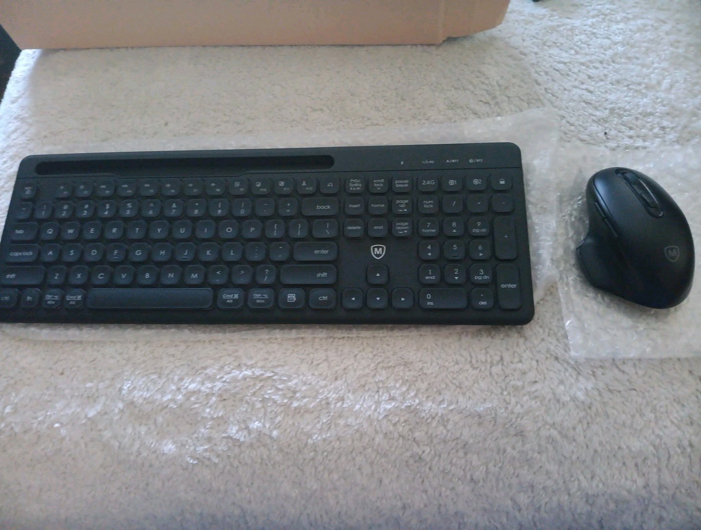 Wireless Keyboard and Mouse, MicroPack Bluetooth Keyboard and Mouse
