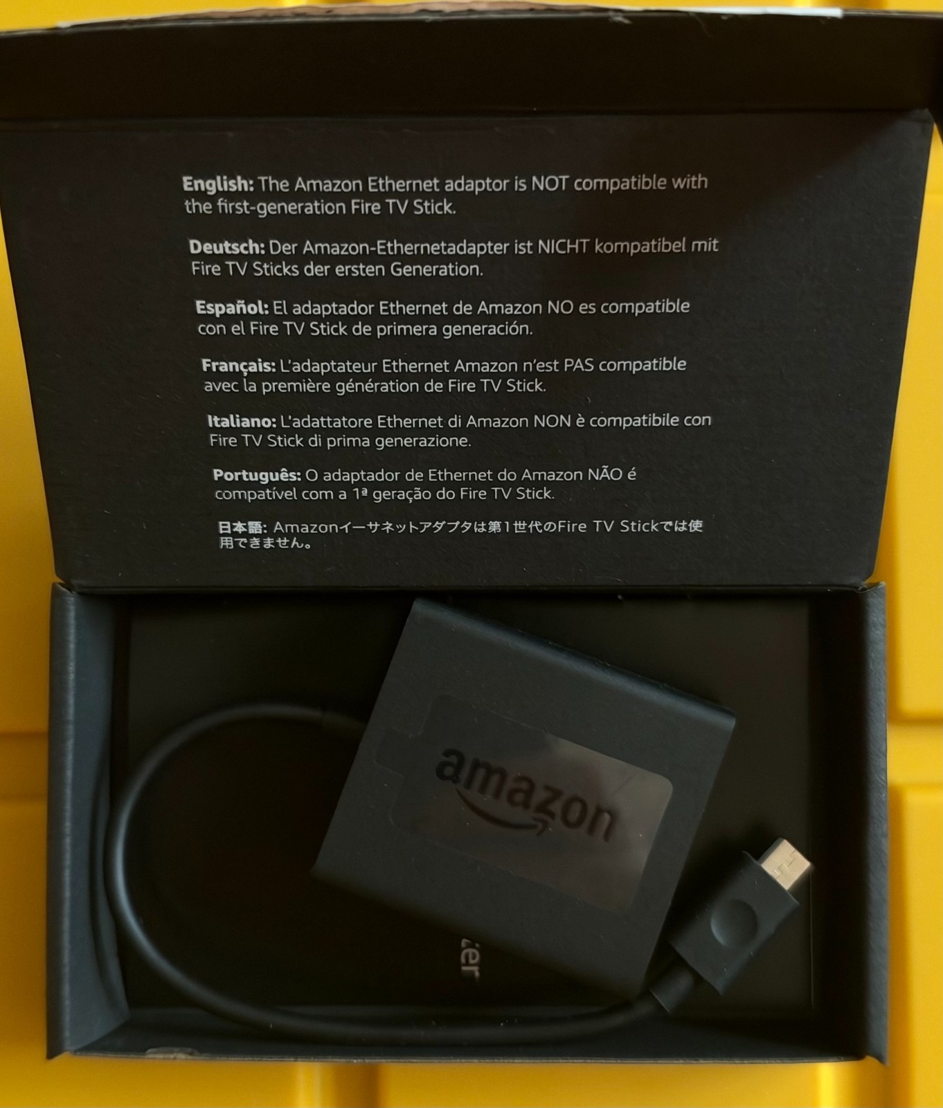 Brand New Genuine Amazon Ethernet Adapter Model PS92LQ Black