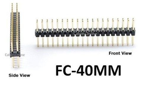 CablesOnline 40-Pin Male/Male IDC 2.54mm Pitch Gender Changer Connector, FC-40MM