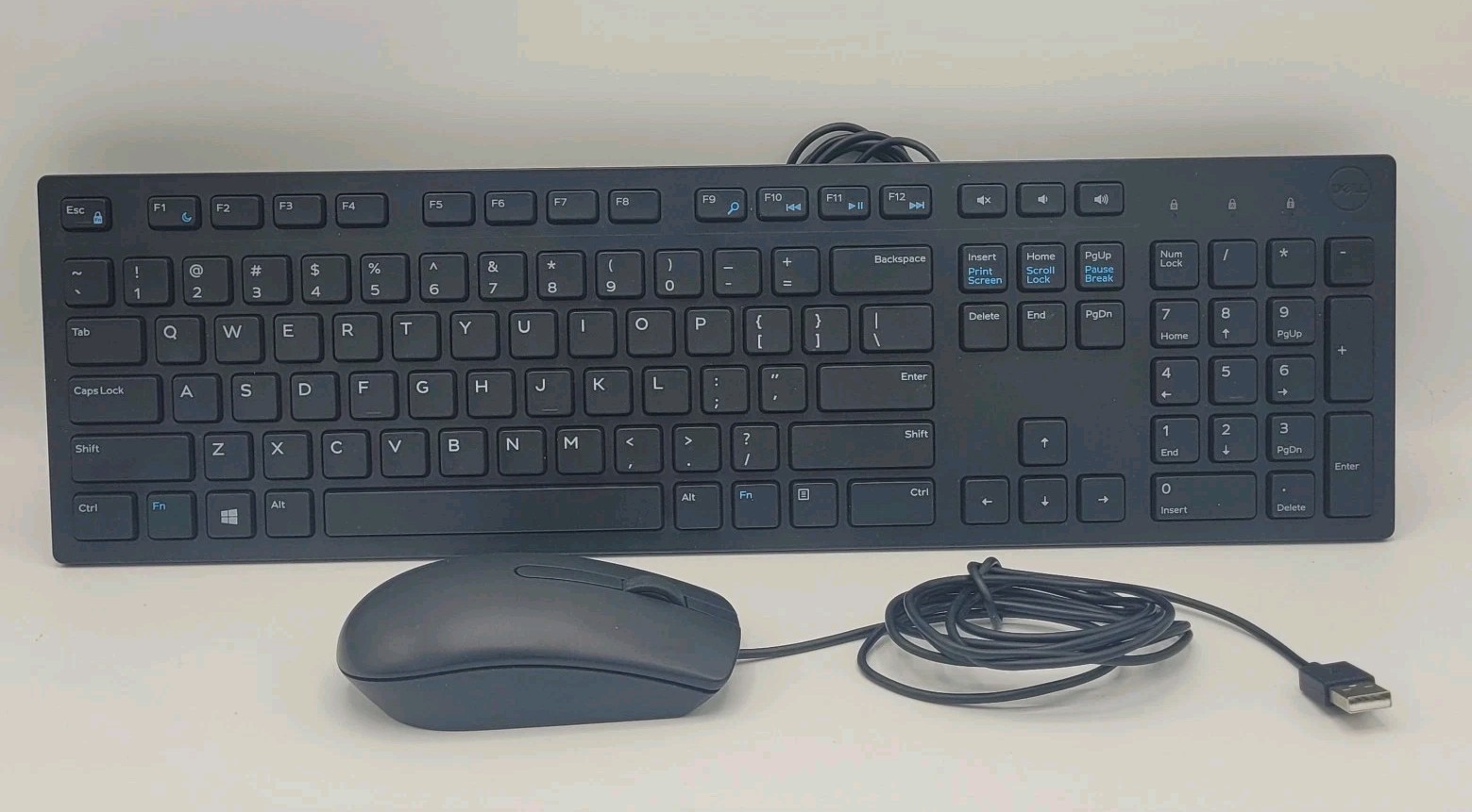 DELL KB216-D Wired USB Keyboard and Dell Mouse Combo 