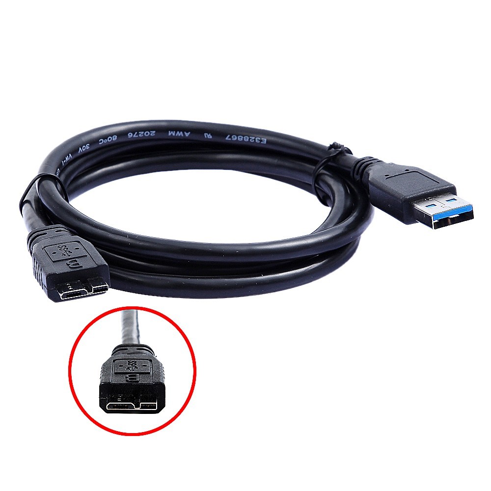 USB 3.0 PC Cable For LaCie Rugged mini 2TB LAC9000298 4TB LAC9000633 Hard Drive