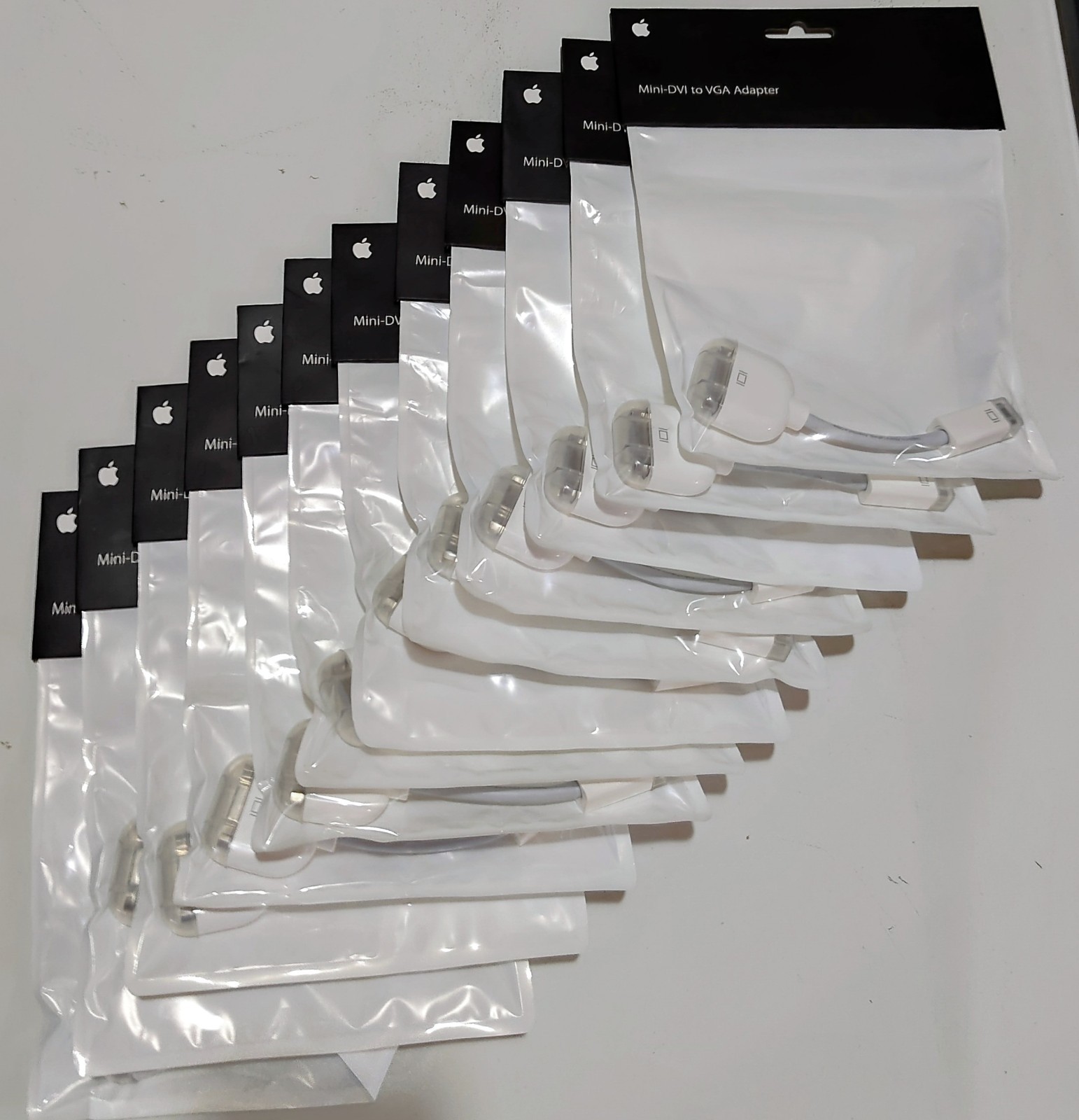 Lot Of 12 Genuine Apple Mini-DVI To VGA Adapter Apple Mac Monitor Projector New